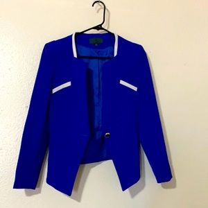 A blue jacket